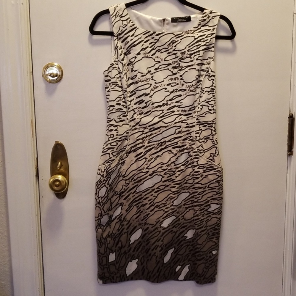 Elie Tahari Animal Print Sleeveless Dress